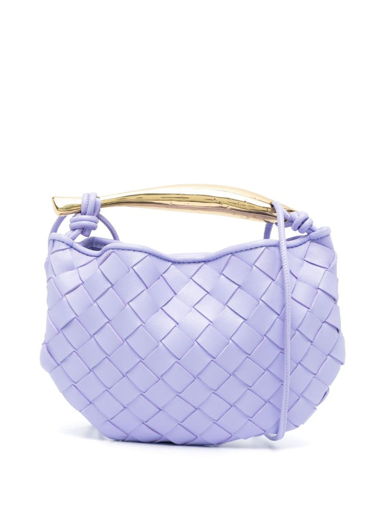 Purple Mini Sardine Top Handle Bag