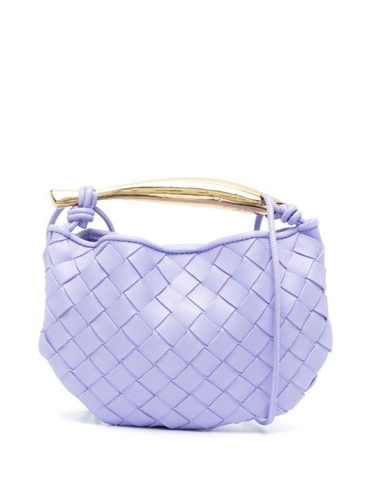 Purple Mini Sardine Top Handle Bag