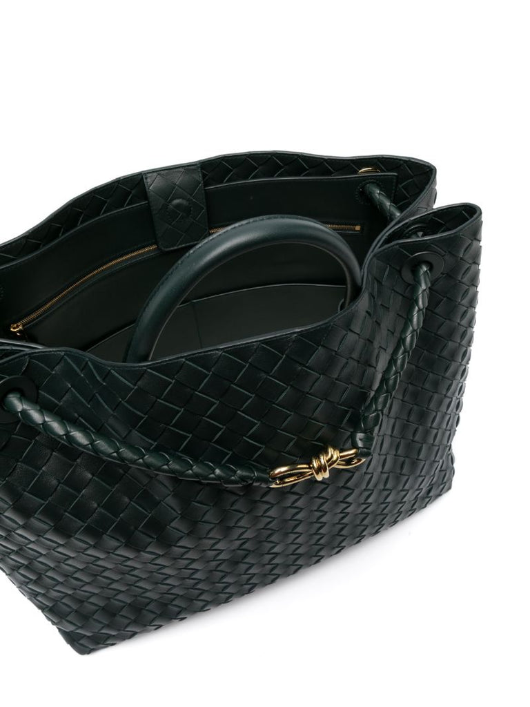 Green Andiamo Leather Tote Bag