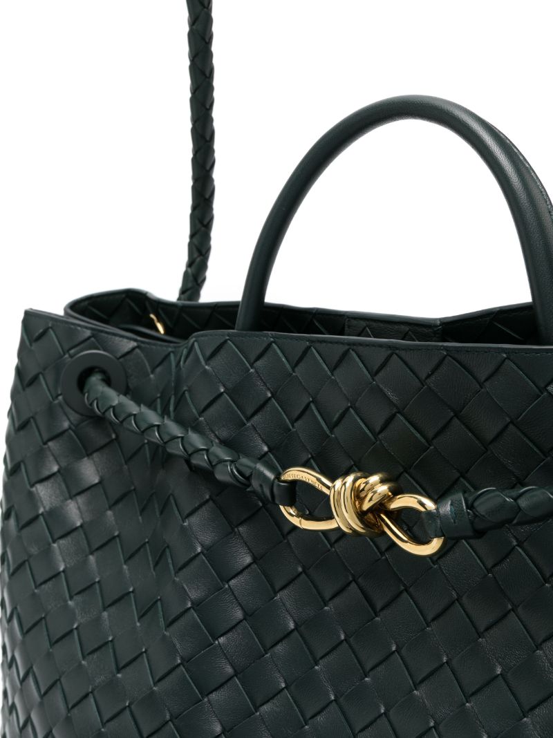Green Andiamo Leather Tote Bag