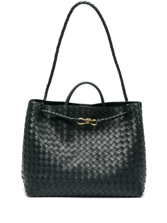 Green Andiamo Leather Tote Bag