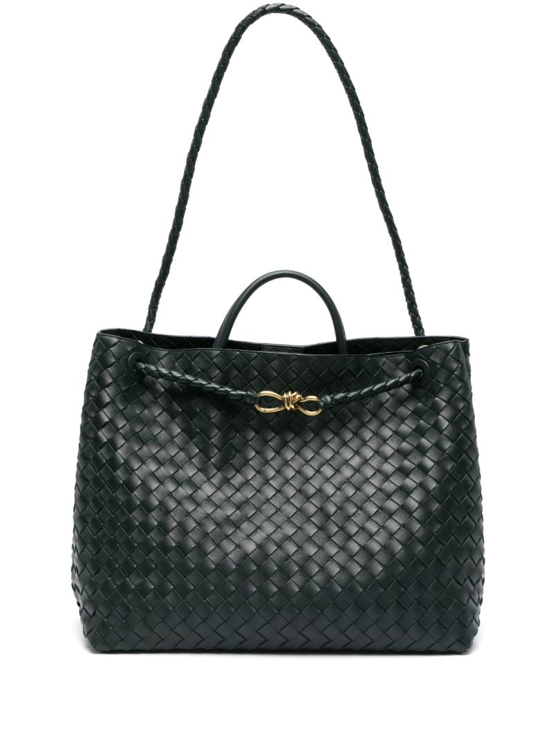 Green Andiamo Leather Tote Bag