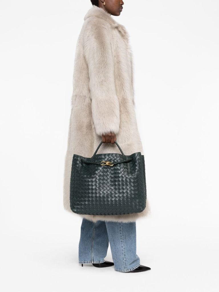 Green Andiamo Leather Tote Bag