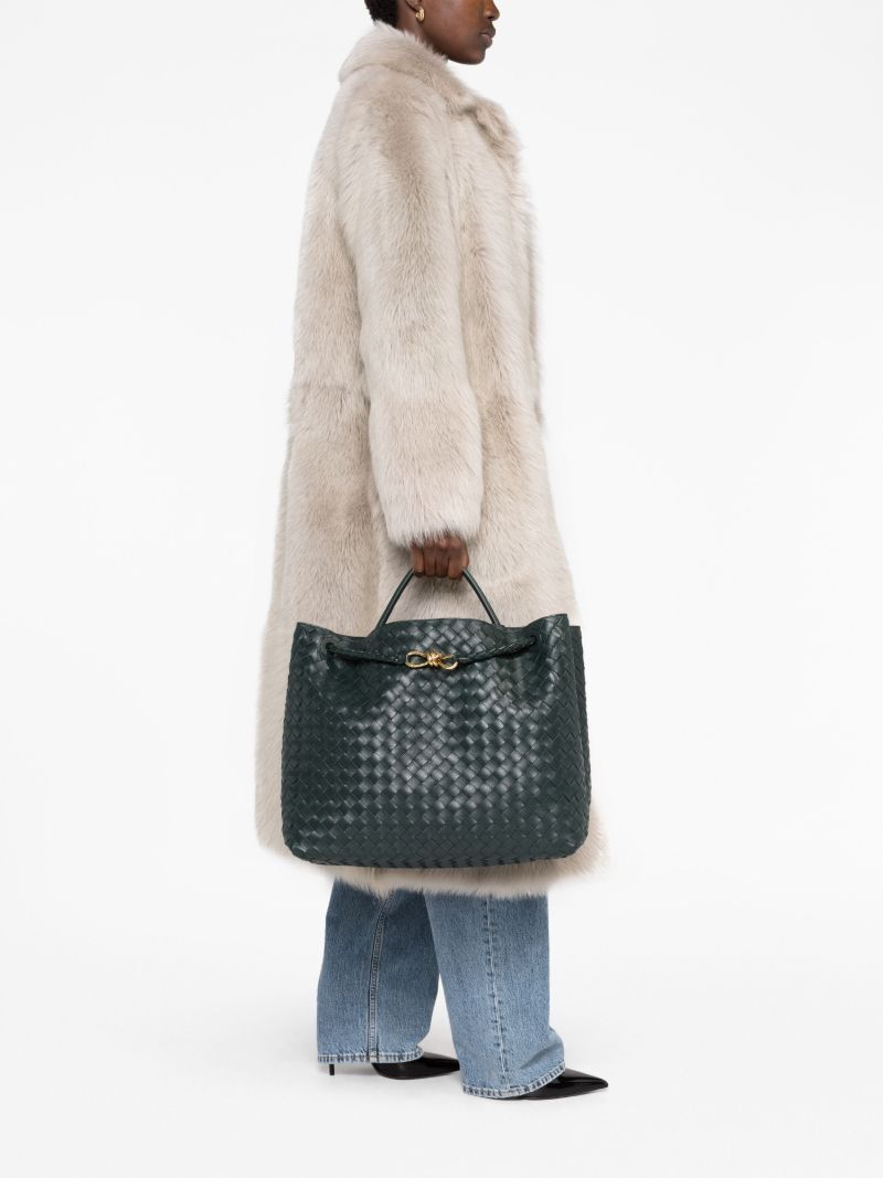 Green Andiamo Leather Tote Bag