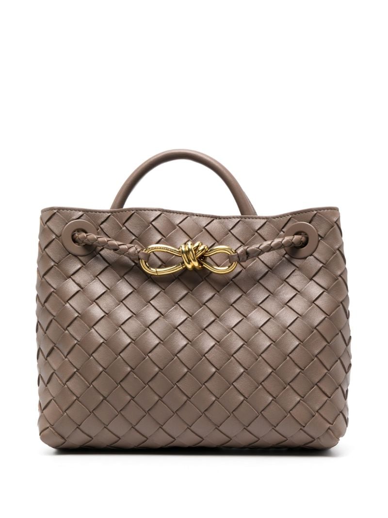 Brown Intrecciato Tote Bag