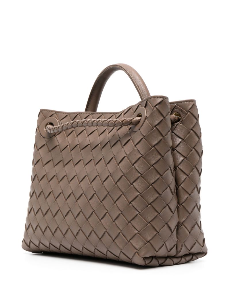 Brown Intrecciato Tote Bag
