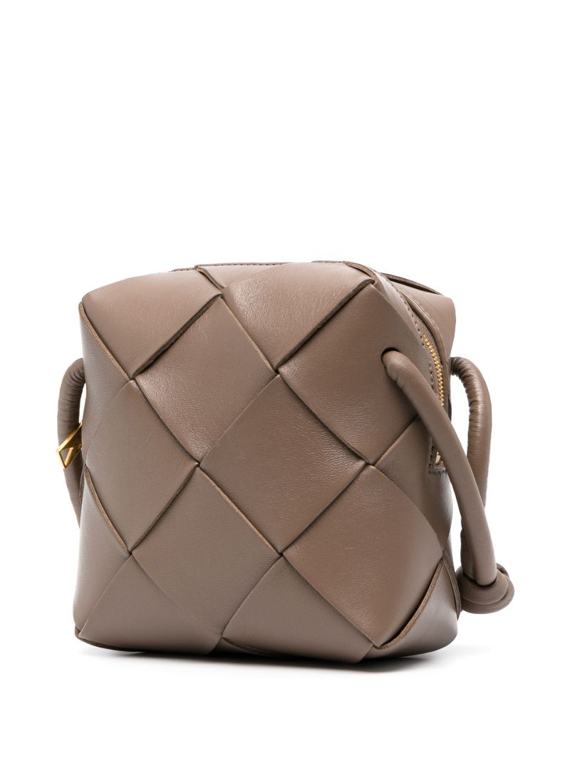 Brown Mini Cassette Leather Camera Bag