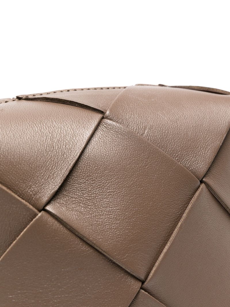 Brown Mini Cassette Leather Camera Bag