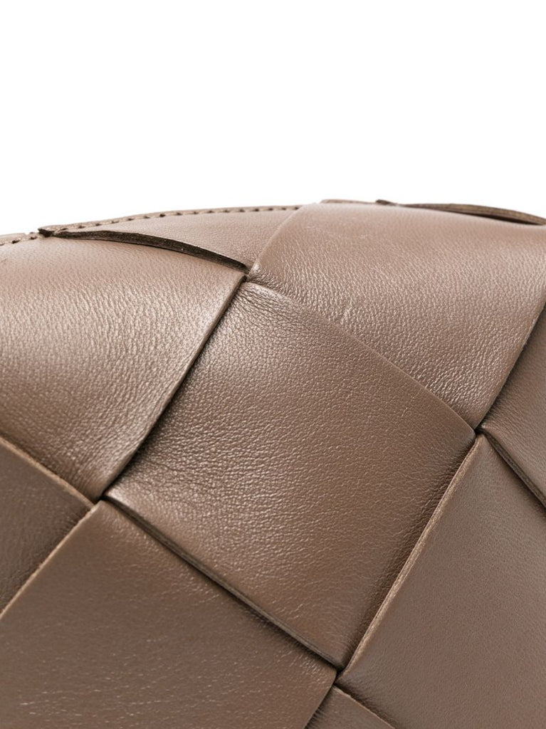 Brown Mini Cassette Leather Camera Bag