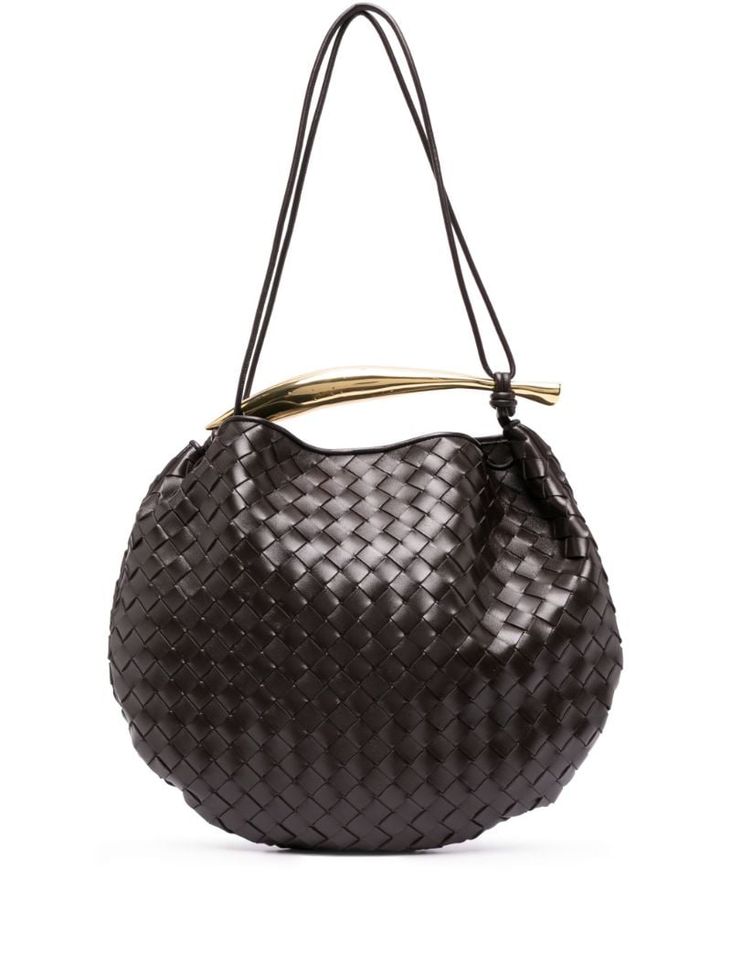 Brown Medium Sardine Top Handle Bag