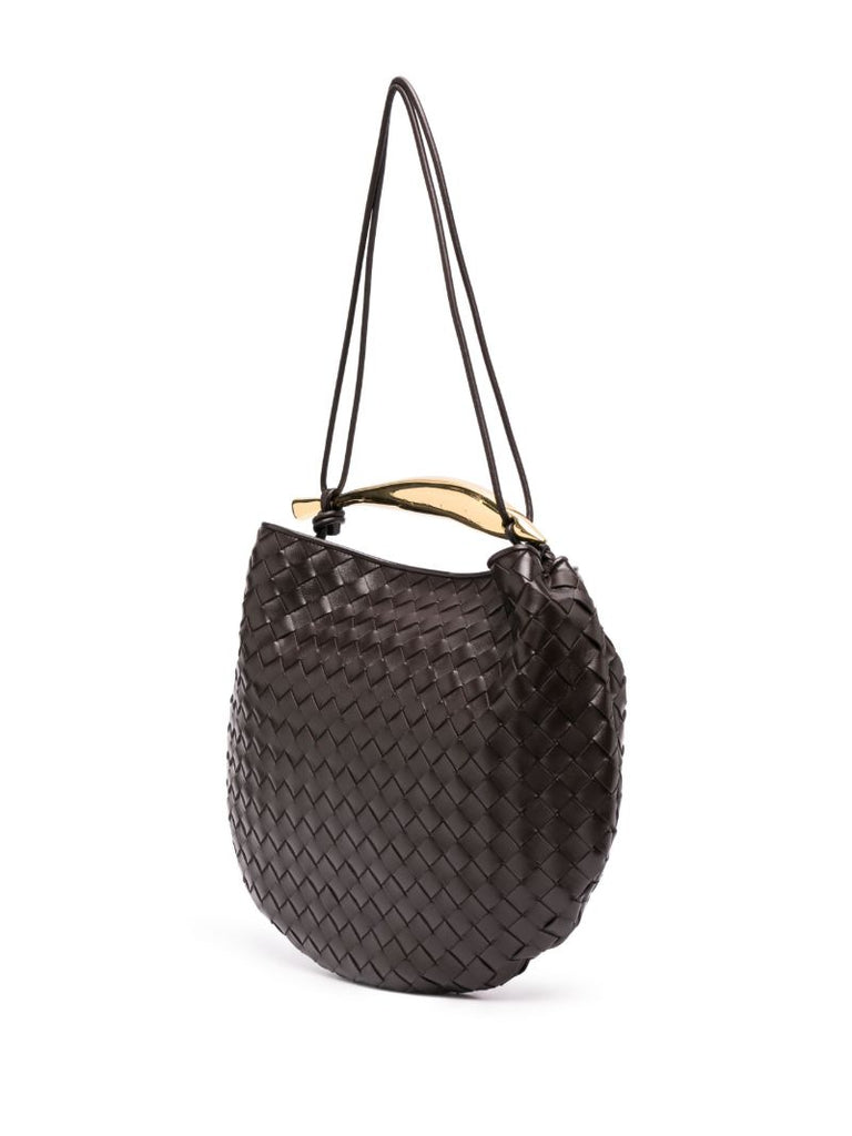 Brown Medium Sardine Top Handle Bag