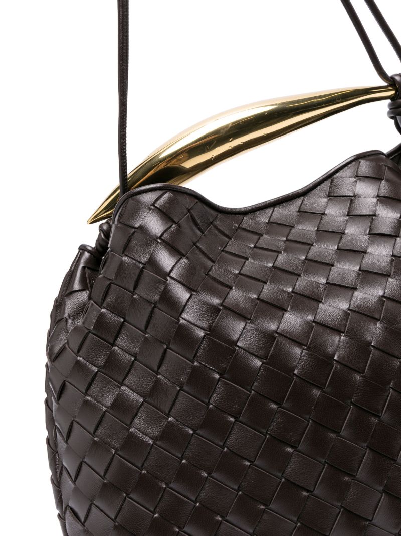 Brown Medium Sardine Top Handle Bag