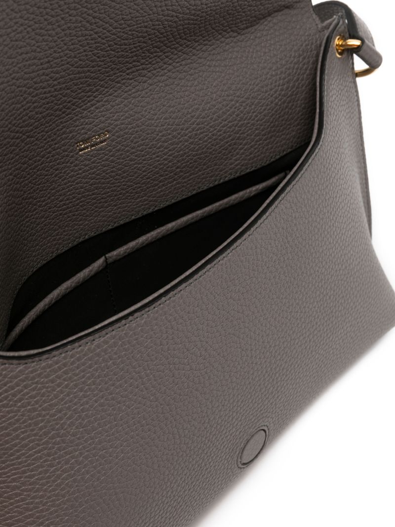 Grey Alix Medium Leather Shoulder Bag
