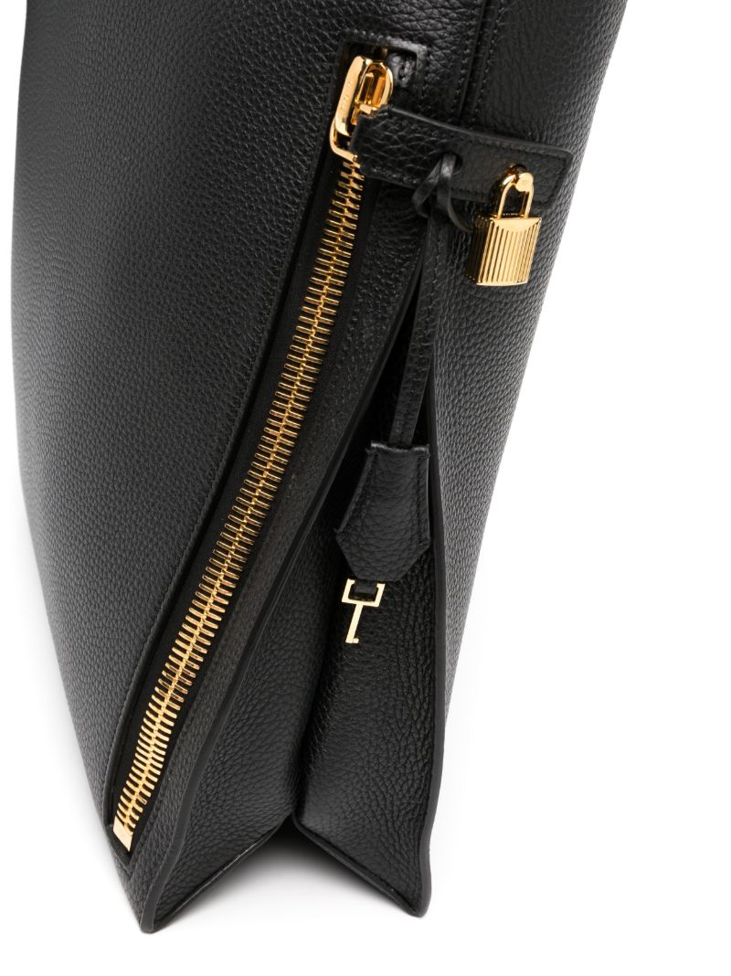 Black Alix Large Leather Tote Bag