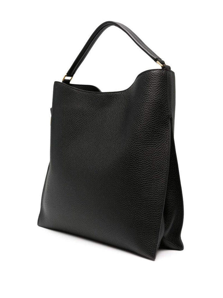 Black Alix Large Leather Tote Bag