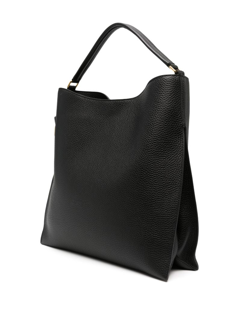 Black Alix Large Leather Tote Bag