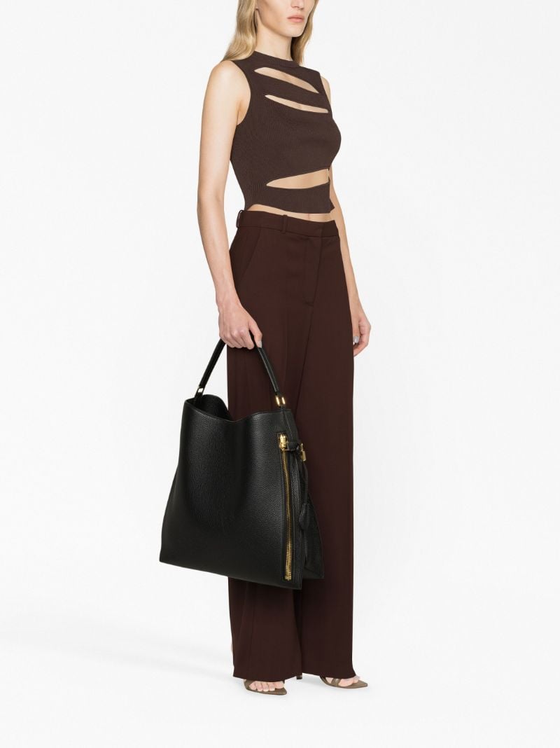 Black Alix Large Leather Tote Bag
