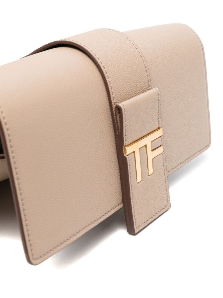 Neutral Tf Leather Cross Body Bag