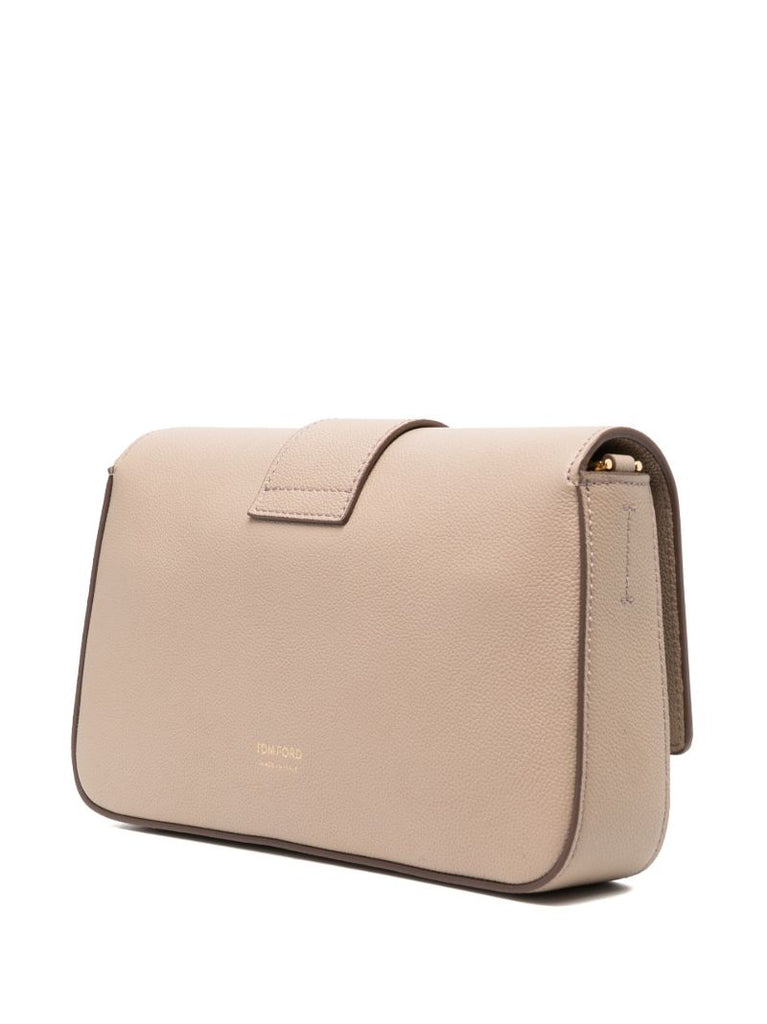 Neutral Tf Leather Cross Body Bag