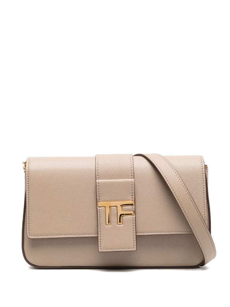 Neutral Tf Leather Cross Body Bag