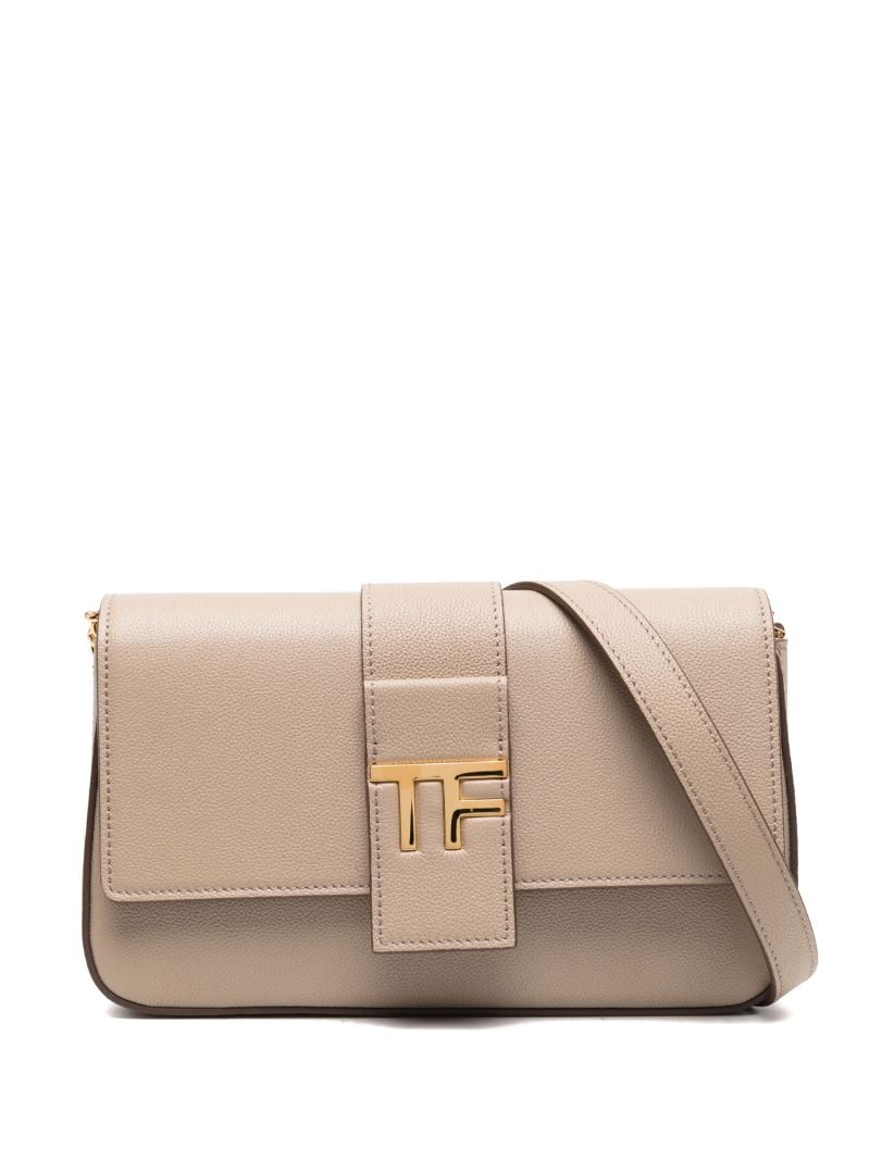 Neutral Tf Leather Cross Body Bag