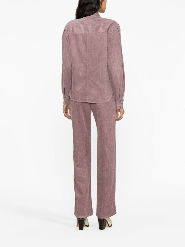 Purple Renata Corduroy Shirt