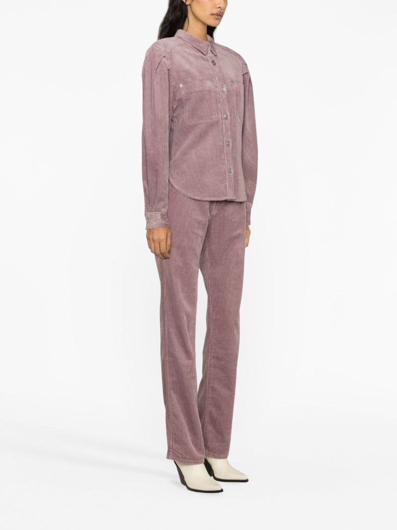 Purple Renata Corduroy Shirt
