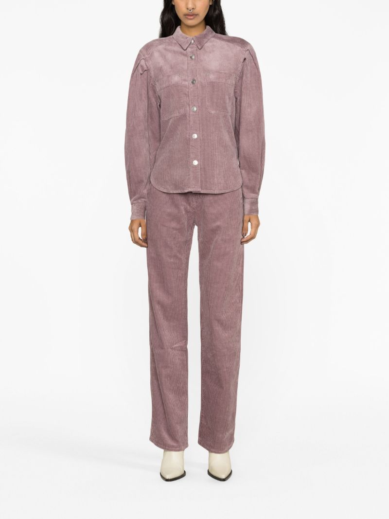 Purple Renata Corduroy Shirt