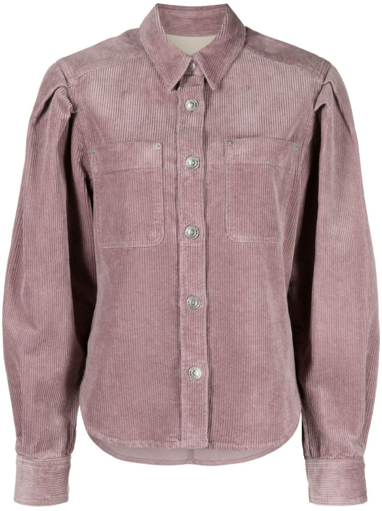 Purple Renata Corduroy Shirt