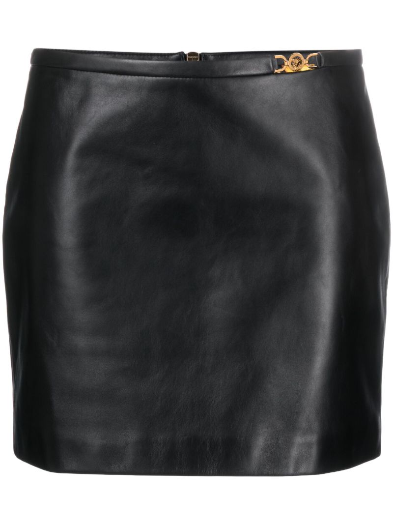Black Leather Mini Skirt
