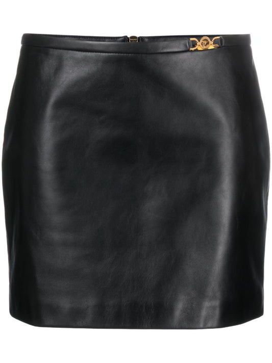 Black Leather Mini Skirt