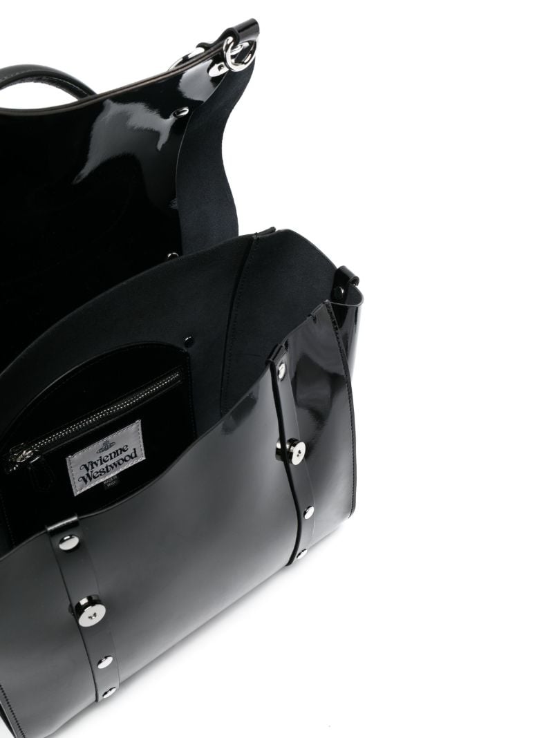 Black Betty Medium Patent Leather Tote Bag