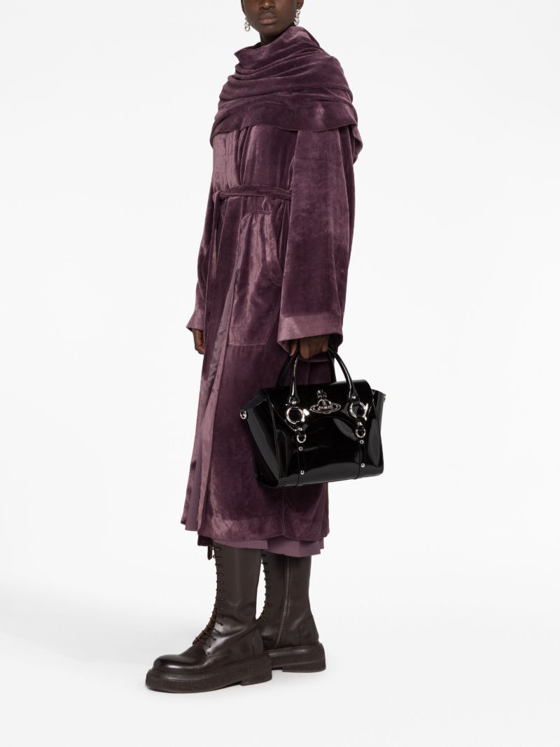 Black Betty Medium Patent Leather Tote Bag