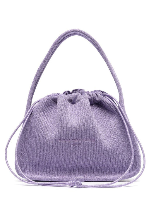Purple Ryan Ribbed-knit Mini Bag