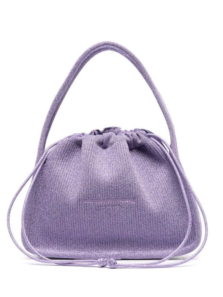 Purple Ryan Ribbed-knit Mini Bag