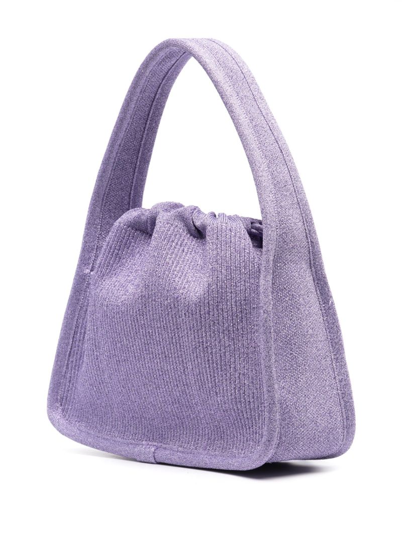 Purple Ryan Ribbed-knit Mini Bag