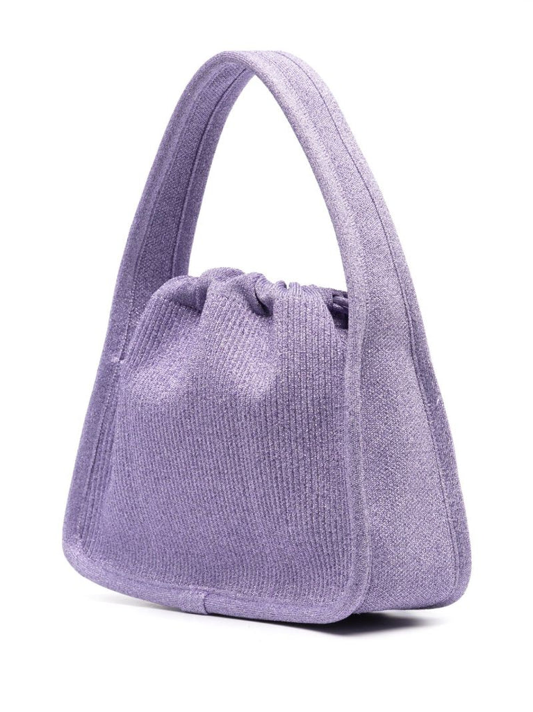 Purple Ryan Ribbed-knit Mini Bag