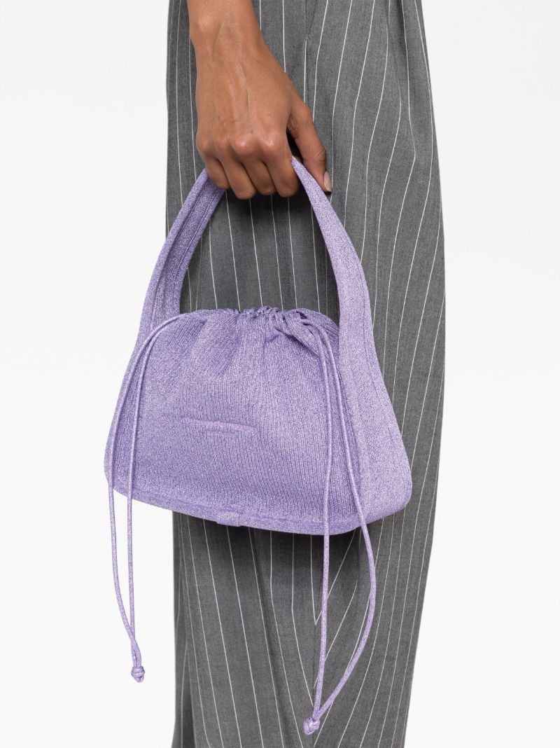 Purple Ryan Ribbed-knit Mini Bag