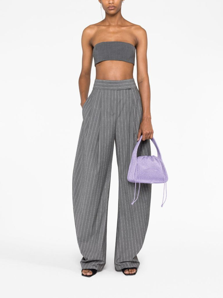 Purple Ryan Ribbed-knit Mini Bag