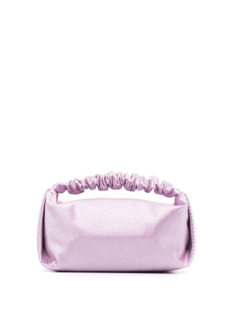 Purple Scrunchie Crystal Mini Bag