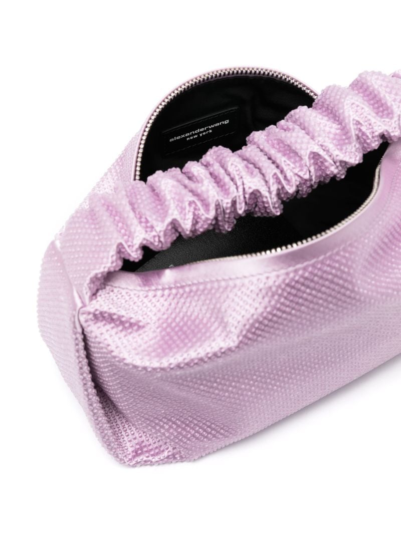 Purple Scrunchie Crystal Mini Bag
