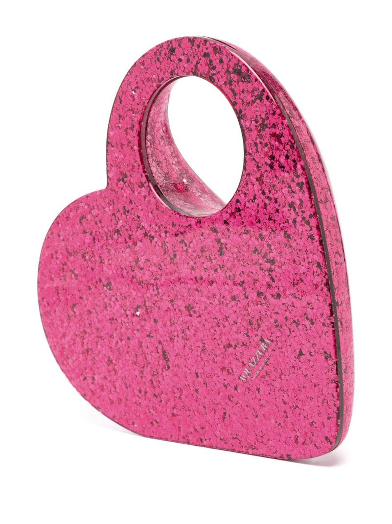 Pink Heart Shimmering Clutch