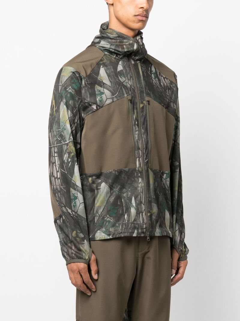 Brown Printed Insect Shield Jacket