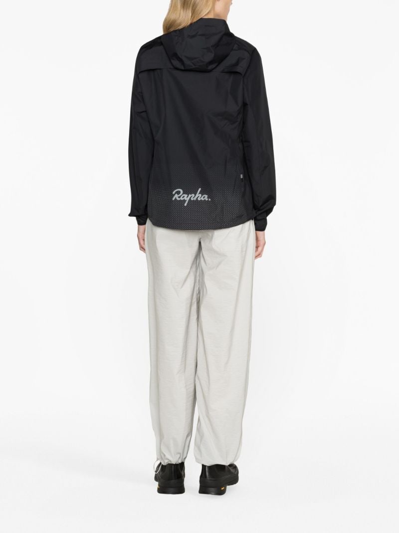 Black Commuter Cycling Hooded Jacket