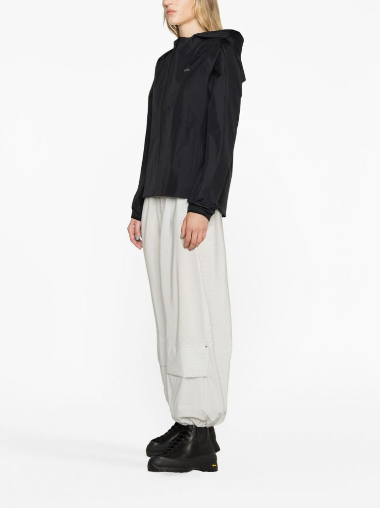 Black Commuter Cycling Hooded Jacket