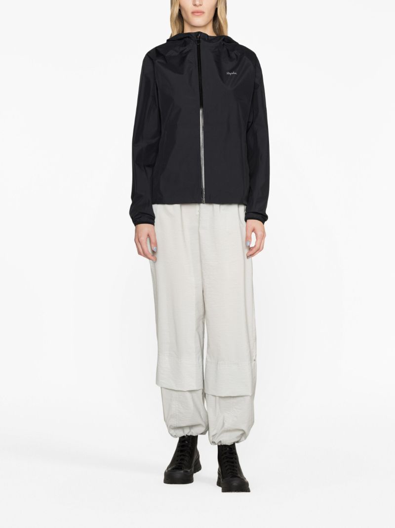 Black Commuter Cycling Hooded Jacket