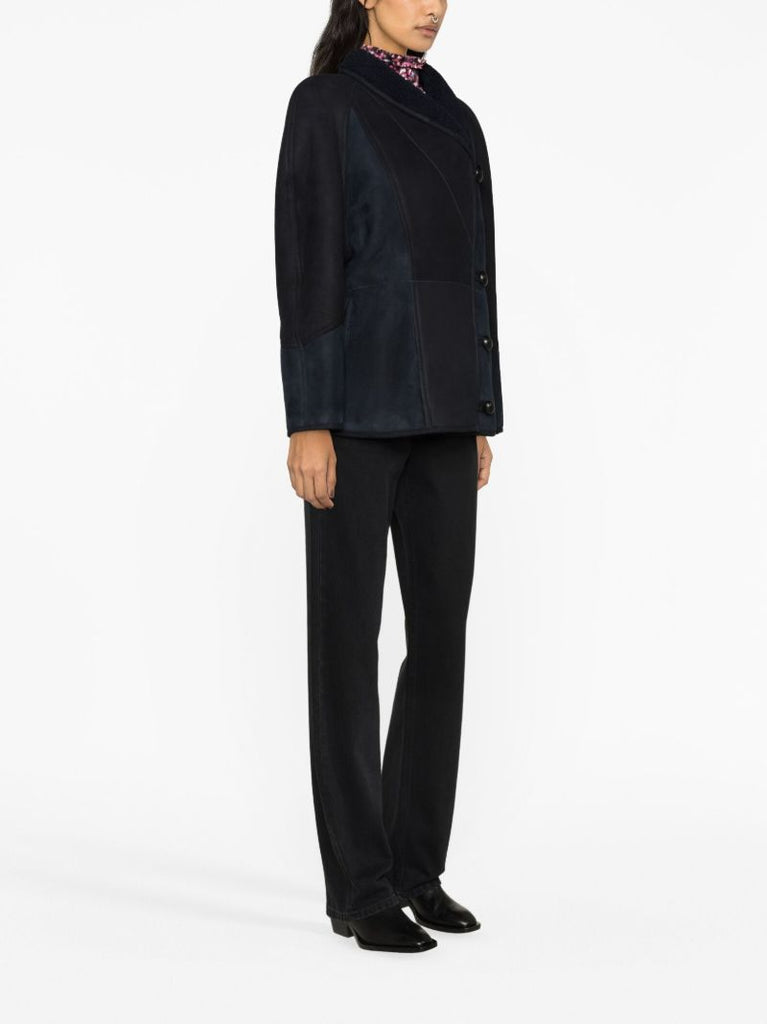 Blue Abeni Shearling Coat