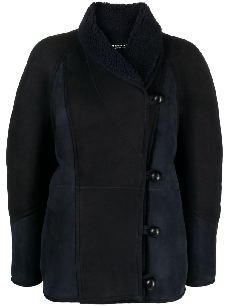 Blue Abeni Shearling Coat