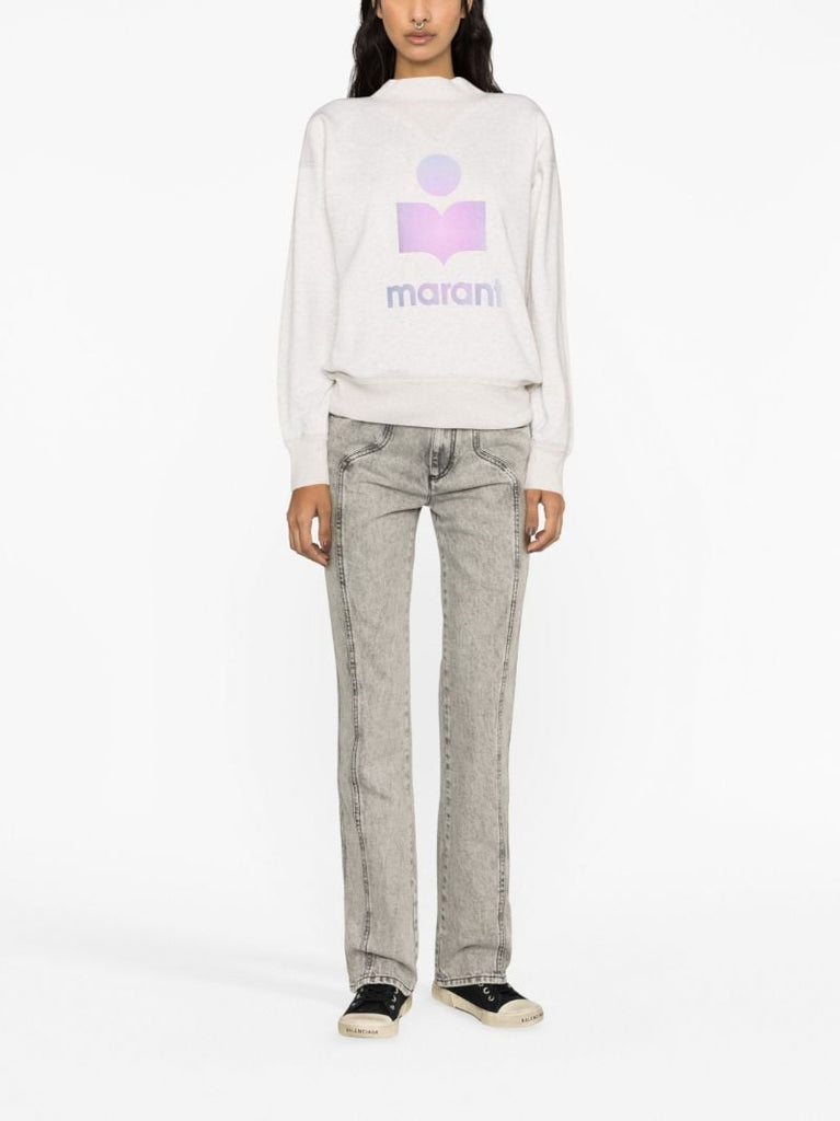 Grey Moby Logo-print Sweatshirt