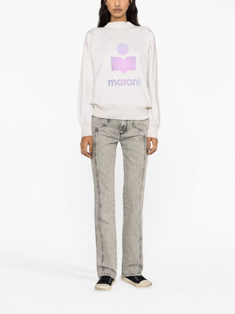 Grey Moby Logo-print Sweatshirt